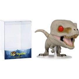 Atrociraptor [Ghost]: P o p ! Movies Vinyl Figurine Bundle with 1 Compatible 'ToysDiva' Graphic Protector (1205-55289 - B)