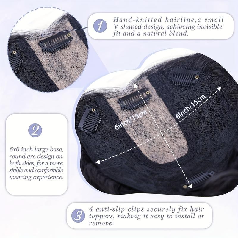 MORICA Hair Toppers For Women With Thinning Hair 14 Inch