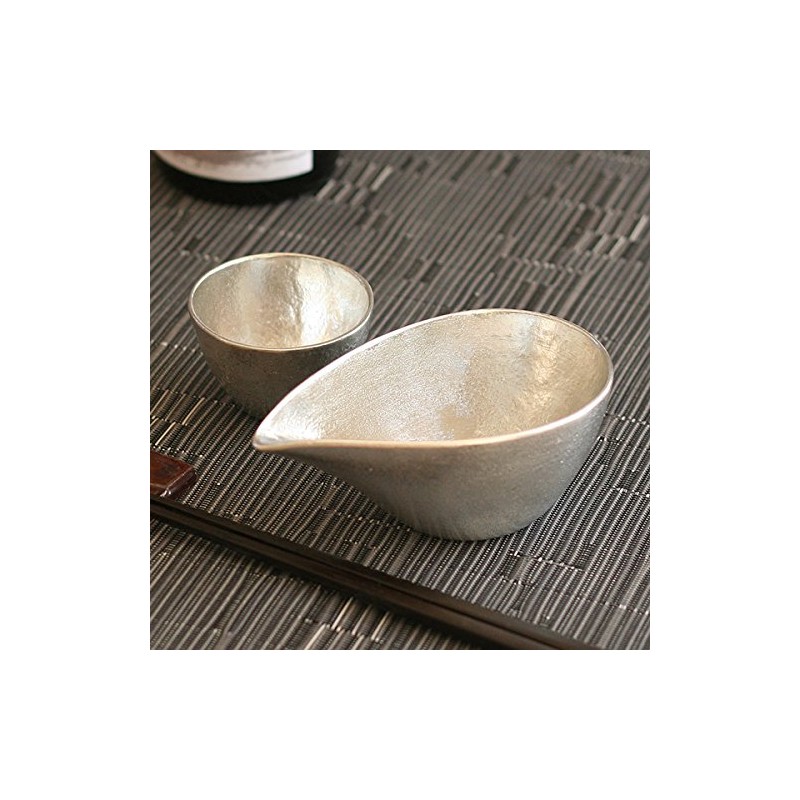 Guipuma Inoguchi Nosaku 100% Real Tin Sake Bottle Set, Gui