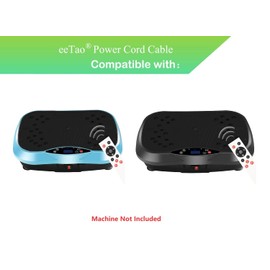 eeTao 100V-240V AC Power Cord Charging Cable Plug Lead Charger Compatible with yokele 470 Fat Slinger Vibration Plate Exercise Machine Fast Wall Charger Power Supply