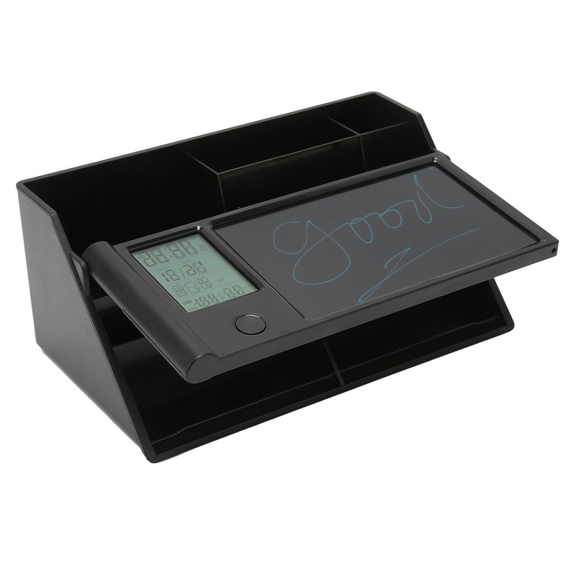 Multifunctional Electronic Calendar Desktop Storage Box with LCD Writing Pad