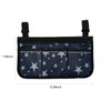 Wheelchair Bag with Pockets Reflective Strips Armrest Side Bag for