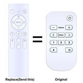 Remote control for Pure Evoke D4 Mio D440MBT DAB FM Radio