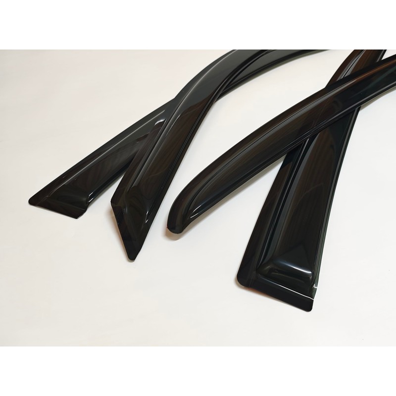 Smoke Tinted Window Sun Rain Visors Vent Guard Wind Deflector