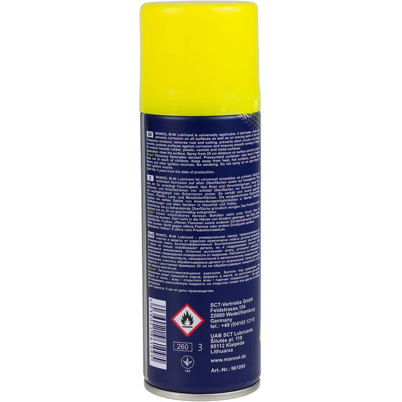 200ml Mannol Schnellr Ostlöser M-40 Anti Rust (Basic Price Euro: