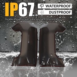 Tail Light Protector Tinted Cover Trim Compatible with Toyota Tacoma 2024 2025, Car Exterior Decoration Accessories