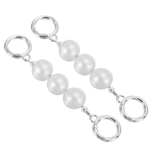 PATIKIL 5.3 Inch Women Pearl Purse Strap Extender, 2Pcs Bag