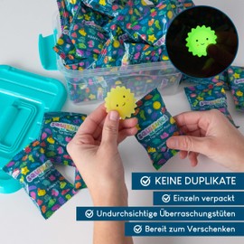 Mochi Squishy Set Party Bags Children's Birthday Party Favours 40 Pieces - BONNYCO | Small Gifts for Children They Glow in the Dark, Children's Birthday Party Gift, Children's Birthday Party