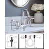 ARCORA Bathroom Sink Faucet 3 Hole, 8 Inch Widespread Bathroom
