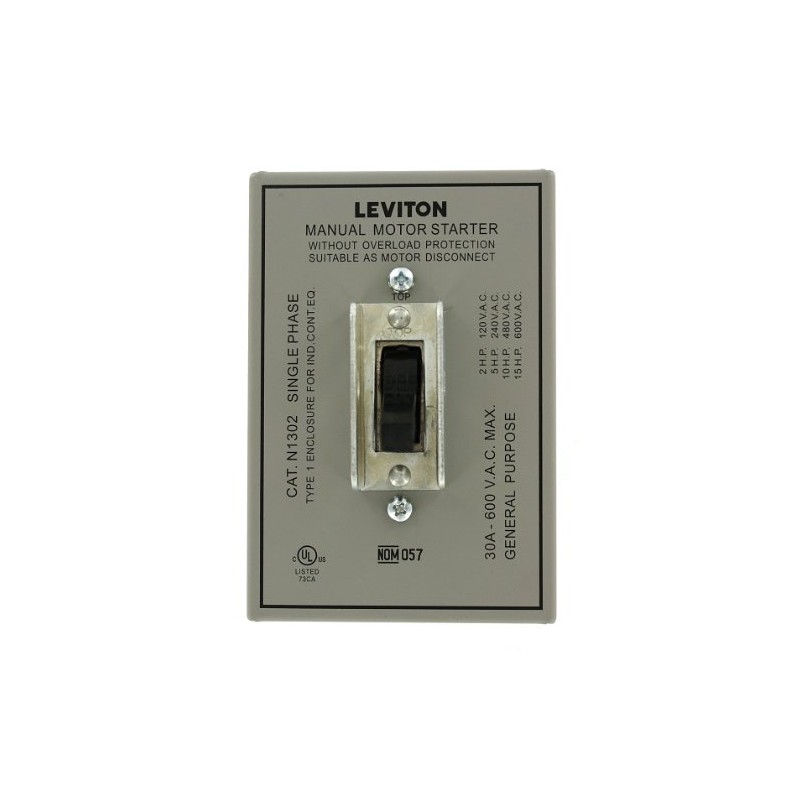 Leviton 30 Amp, 600 Volt, Toggle In Type 1 Enclosure