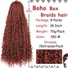 Beverlee 18 Inch Boho Box Braids 8 Packs Goddess Box