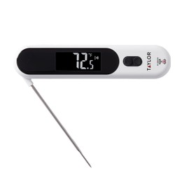 Taylor Infrared and Folding Probe Thermometer, Dual-Mode Instant Read Meat Thermometer for Cooking, Grilling, BBQ, Smoker, Air Fryer and Oil, Non-Cont