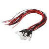 50Pcs Diode Wired Light Emitting Round Head High Brightness In