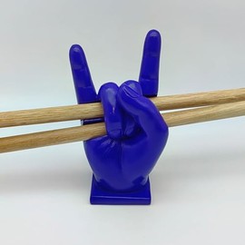 Ycchensying Rock Hand Drumstick Display Holder - Premium Stand for Sticks and Drums, Ideal Rack for Showcasing Drumsticks, Stylish Case and Display Unit for Rock and Roll Enthusiasts (Purple)