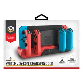 Powerwave Switch Joy-Con Charging Dock - Multicolored - 4 Joy-Cons - USB Charging - 5V Input/Output - CE Certified - Accessories - Charging Adapter