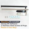 Deiss Pro Paper Towel Holder – Under Cabinet, Wall Mount,