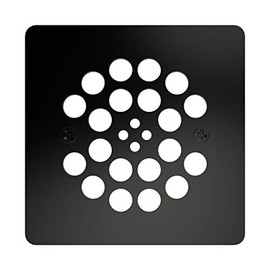 Tile Redi DP-SQ-MB Redi Shower Drain Plate, Matte Black