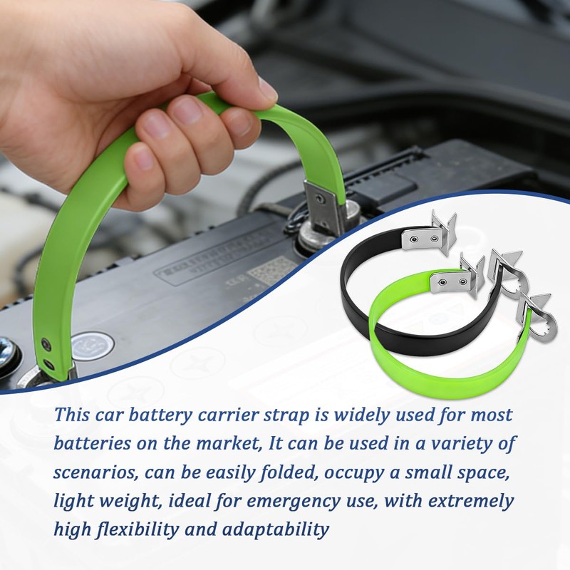 Mandark Car Battery Carrier Strap, Heavy Duty Vehicle Battery Side