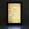 Yescom 8.5"x14inches 1-panel LED Backlit Illuminated Black Leatherette Menu Holder/check