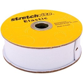 Stretchrite 1-1/2 by 10-Yard White Heavy Stretch Knit Elastic Spool