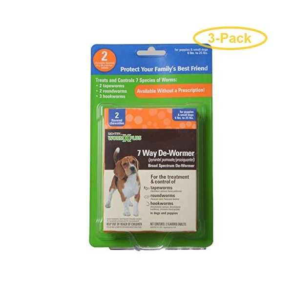 Sentry Worm X Plus - Small Dogs 2 Count -