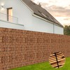 KOIUEYW Bamboo Reed Fencing, Light Russet Bamboo Screens Outdoor, Decorative