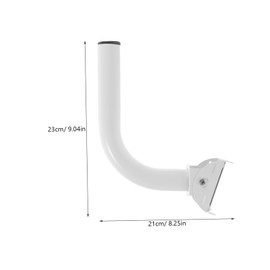 KOMBIUDA Adjustable Outdoor Antenna Mount Bracket Durable Aluminum Alloy Holder with Rotatable Pole for Optimal Signal Reception for Home and Roof Installations