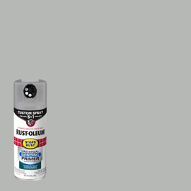 Rust-Oleum 384761 Stops Rust Custom Spray 5-in-1 Universal Bonding Primer Spray, 12 oz, Flat Gray