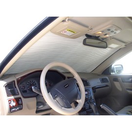 HeatShield, The Original Windshield Sun Shade, Custom-Fit for Volvo V70 Wagon 2001, 2002, 2003, 2004, 2005, 2006, 2007, Silver Series