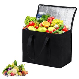 Cool Bag Large Foldable 35L Thermal Bag Cool Bag for Food & Drinks Cool Box for Picnic Reusable for Outdoor Travel BBQ Camping