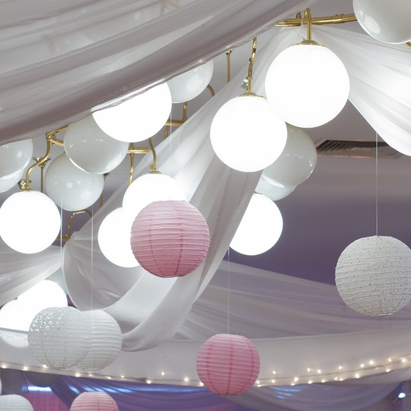 Pajoma Paper Lamp Lantern Lampion White 1 Piece for Party