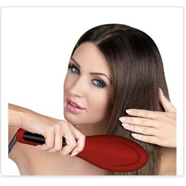 InStyler Hot and Straight Straightening Salon Brush with temperature control Red-New Box