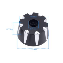 Spyder Bar End Caps 1 Pair Bar End Cap with Screws for Can Am Spyder F3 RT ST 2015 2016 2017 2018-2023 Accessories Aluminum Hand Grip End Cap Black