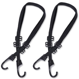 CROSSTALKER3 Luggage Securing Belt, Bike Fixing Band, Bicycle Load Fastening Belt, Set of 2 with Hooks for Easy Securing