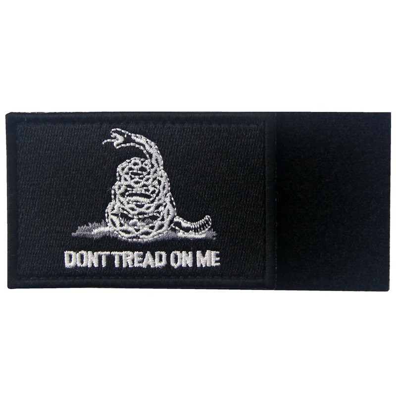 Don't Tread On Me Tactical Embroidered Morale Applique Fastener Hook&Loop
