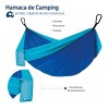 Bluelander Mayoreo 4 Hamacas Camping Portátil Azul + Kit De