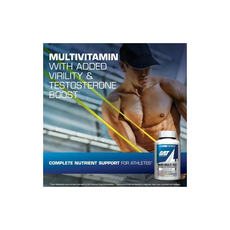 Multivitaminico Gat Mens Multi Test 60 Tabs Sabor Sin Sabor