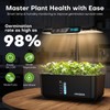 Ahopegarden Hydroponics Growing System: 10 Pods Temp ＆ Humidity Display