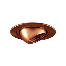 Jesco Lighting TM405AB 4-Inch Aperture Low Voltage Trim Recessed Light, Adjustable Eyeball with Step Baffle, Antique Bronze Finish