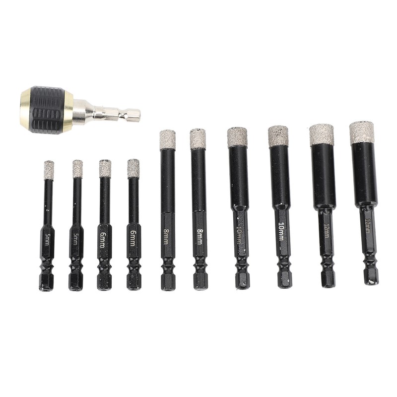 Diamond Drill Bits Set Hex Shank Diamond Hole Saw Kit