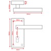 Designer Levers - Victorian Straight Lever Door Handles - Polished