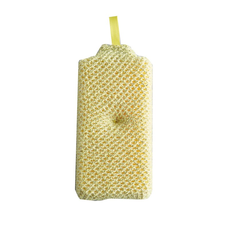 Yu Aisen BI373 Acrylic Bath Sponge, Yellow, 7.5 x 3.3