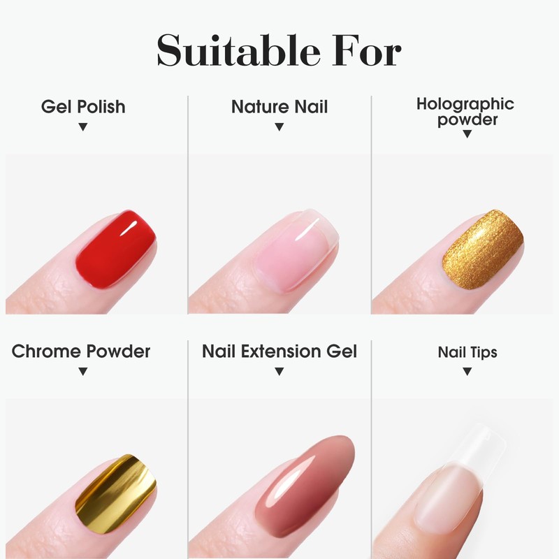 VENALISA 2 Pcs No Wipe Gel Top Coat and Base