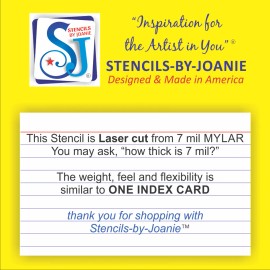 Stencils by Joanie Joanie Beach Stencil 3 Starfish Seashell Tropical Ocean Lake House Sand DIY Sign