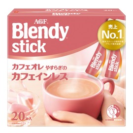 AGF Blendy Stick Cafe au Lait Yasuragi no Caffeinated 20 Bottles [Caffeinated Coffee] [Stick Coffee]