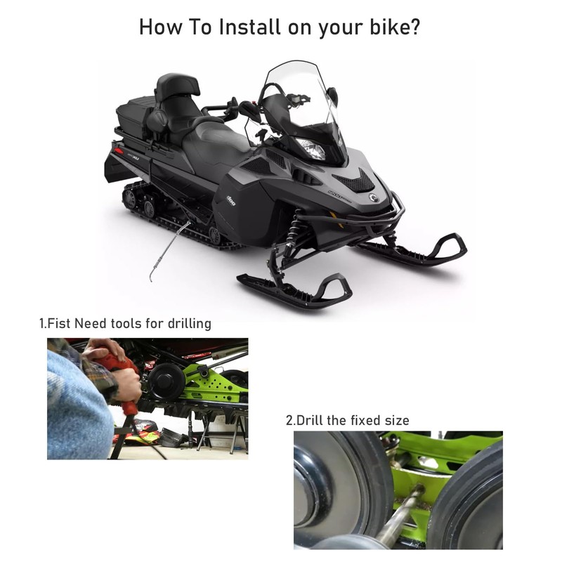 Ccscyua Snowmobile Ice Scratchers Reverse Replacement Kit for Polaris Skidoo