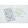 25 g (approx. 45 pieces) Tile Square 1-Hole Glass Beads,