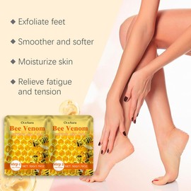Crystal Foot Peel - Honey & Sea Salt |   Exfoliating & Hydrating - Colour: Bee venom