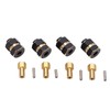4PCS 4mm Widen Brass Wheel Hex Extended Adapter for Axial