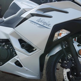 Shogun USA Made Kaw Ninja 500 Z500 2024 2025 NO CUT Black Complete Slider Kit Includes No Cut Frame Sliders Swing Arm Spools and Bar Ends - 755-4169